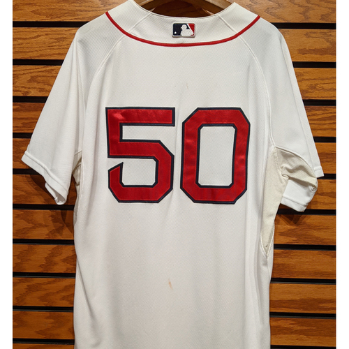 #50 Team Issued Home White Jersey