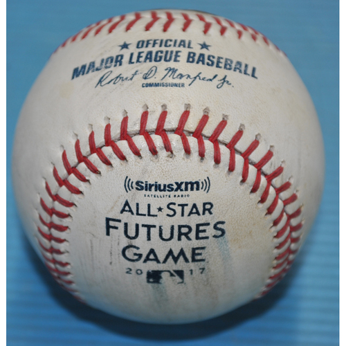 2017 Futures Game - Game-Used Baseball - Batter - Ronald Acuna Jr., Pitcher - Tanner Scott, Top of the 5th Inning, Fouled Back to the Screen - 7/9/2017