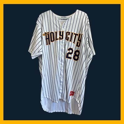 Photo of Charleston RiverDogs Game-Worn "Holy City" Jersey #28