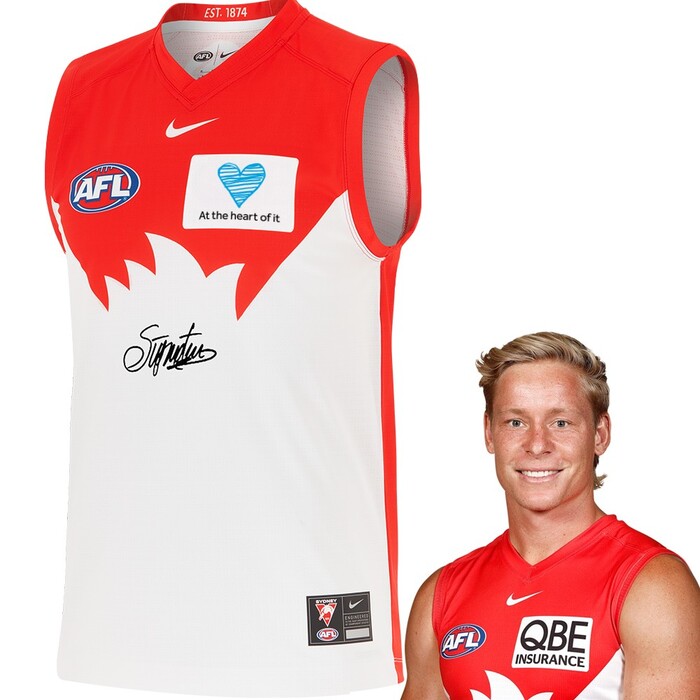 Photo of Isaac Heeney #5 Sydney Swans 2025 QBE Charity Guernsey
