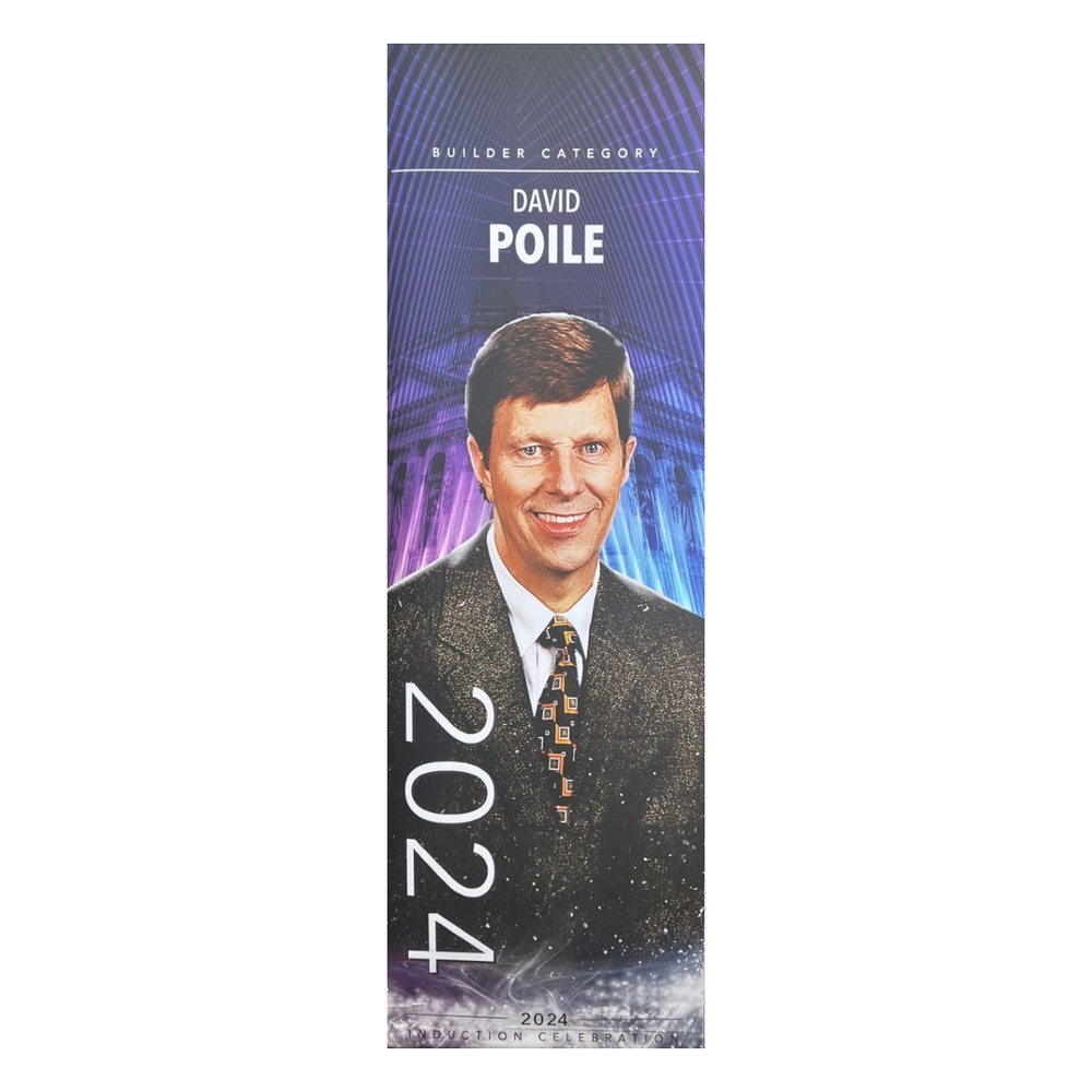David Poile 2024 Induction Rink Zone Banner - Limited Edition 1/2