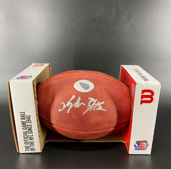 Titans - Treylon Burks Signed Authentic Football With Titans Logo - Unau...