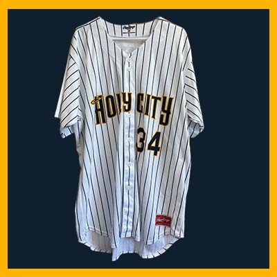 Photo of Charleston RiverDogs Game-Worn "Holy City" Jersey #34