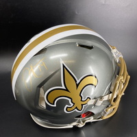 NFL - Saints Jake Hainer Signed Flash Authentic Speed Helmet