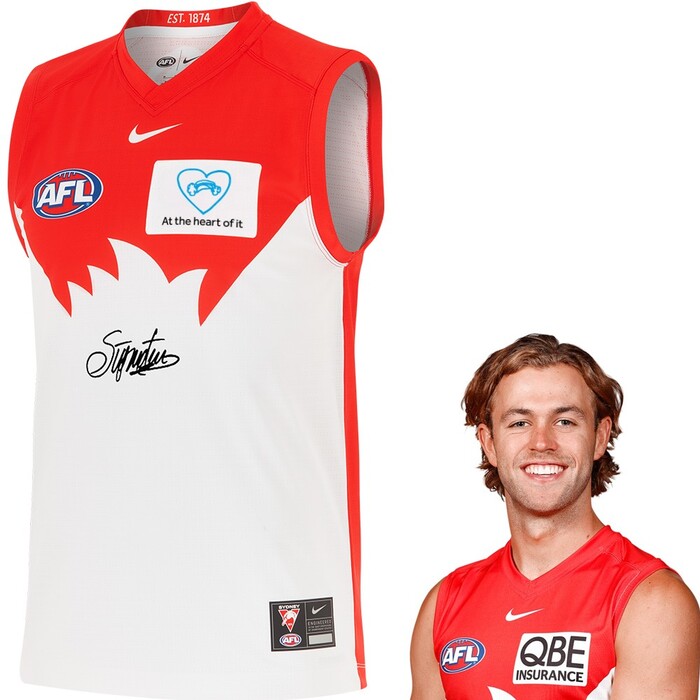 Photo of James Rowbottom #8 Sydney Swans 2025 QBE Charity Guernsey
