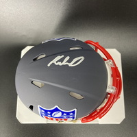 NFL - Buccaneers Kalen DeLoach Signed Blue Shield Mini Helmet