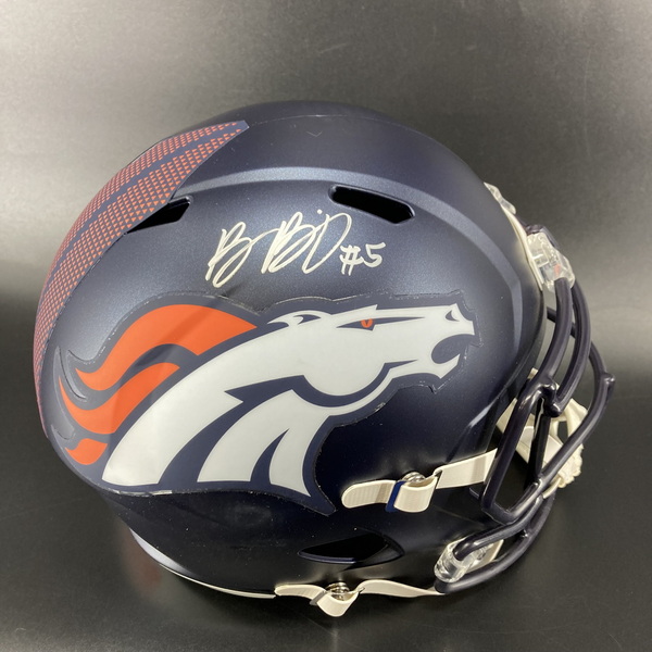 Broncos - Baron Browning Signed Replica Helmet