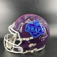 NFL - Multi Signed 2022 NFL Draft Helmet Including Aidan Hutchinson, Sau...
