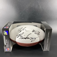 NFL - Cowboys Tyler Biadasz Signed Panel Ball with Pro Bowl Logo