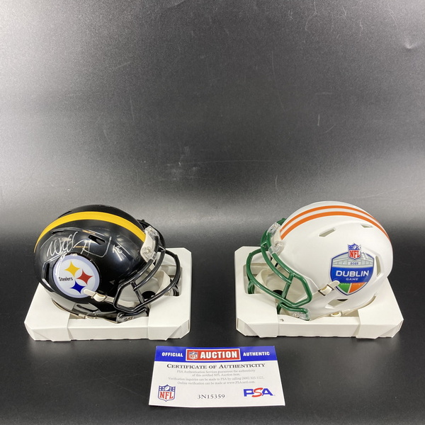 Dublin Combo - Steelers Will Howard Signed Mini Helmet + Dublin Game Min...