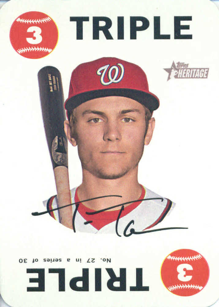 2017 Topps Heritage Topps Game #27 Trea Turner