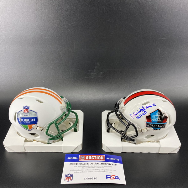 Dublin Combo - Steelers Donnie Shell Signed HOF Mini Helmet with HOF 98 ...