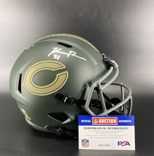 NFL - Bears Kevin Byard Signed STS Replica Speed Helmet