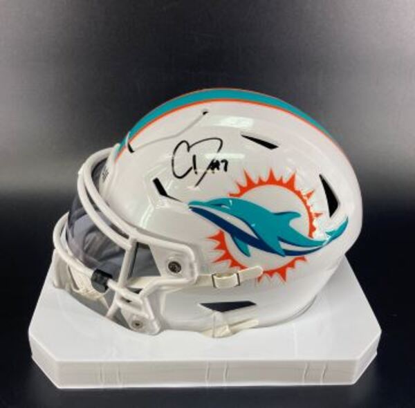 NFL - Dolphins Caleb Douglas Signed Mid-Size Helmet