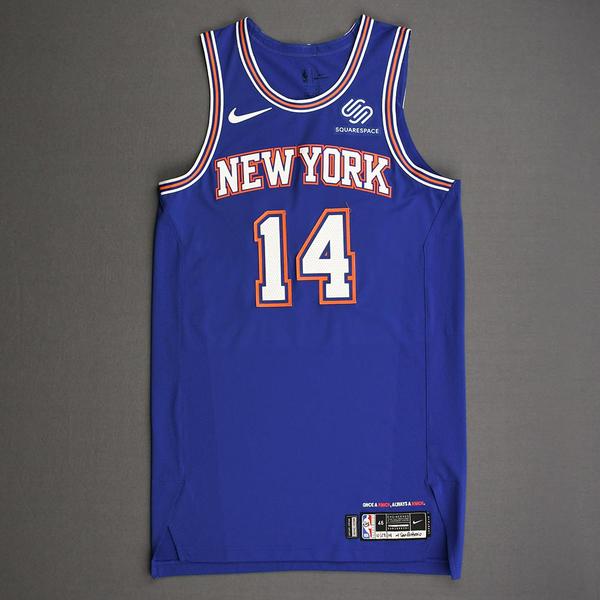 Image of Allonzo Trier - New York Knicks - Kia NBA Tip-Off 2019 - Game-Worn Statement Edition Jersey