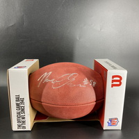 Giants - Bobby Okereke Signed Authentic Football (Light Signature)