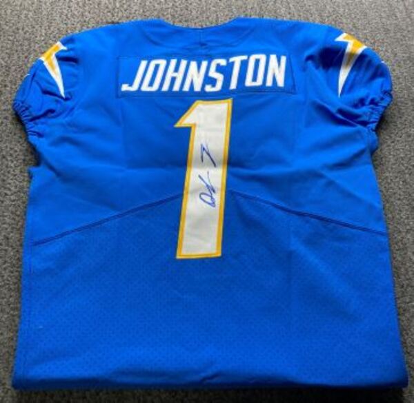 NFL - Chargers Quentin Johnston Signed Authentic Jersey Size 44