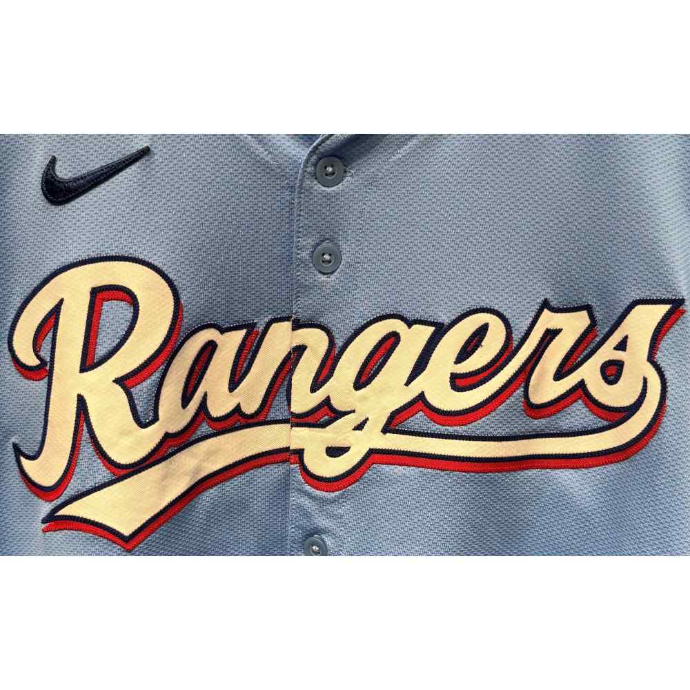 Andrew Chafin #59 Texas Rangers Game-Used 2024 Light Blue