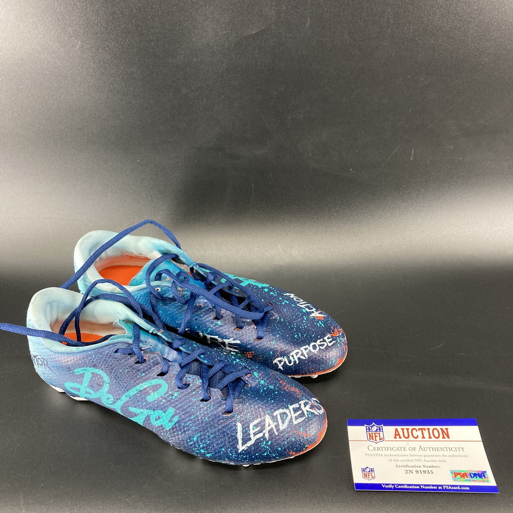 My Cause My Cleats Cowboys CJ Goodwin Game Used Custom Cleats 2022