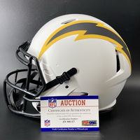 NFL - Chargers Isaiah Spiller signed Chargers Lunar Eclipse Helmet