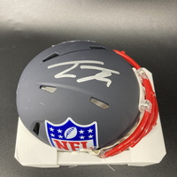 Red Cross - Raiders Tre'Moni Tucker signed shield mini helmet