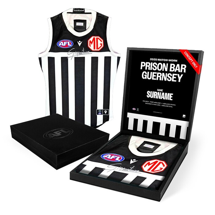 Xavier Walsh #45 Port Adelaide Prison Bar Player Issue Guernsey