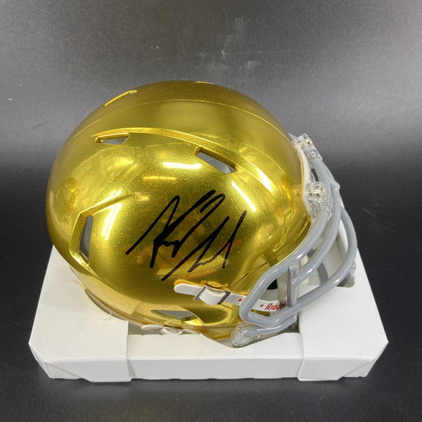 NFL - Notre Dame Riley Leonard Signed Mini Helmet