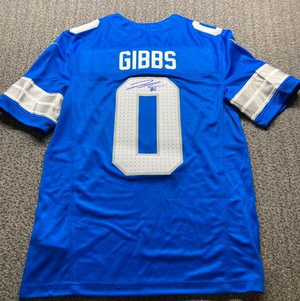NFL - Lions Jahmyr Gibbs Signed Replica Jersey