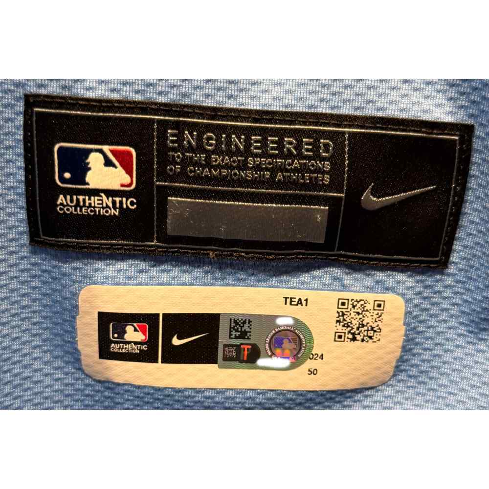 Andrew Chafin #59 Texas Rangers Game-Used 2024 Light Blue