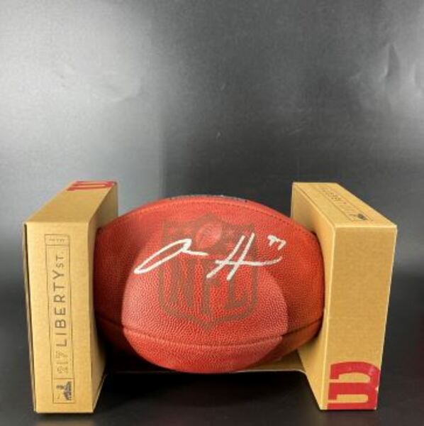 NFL - Lions Aidan Hutchinson Signed Authentic Football with Pro Bowl Logo
