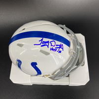 HOF - Colts Tony Dungy Signed Mini Helmet with ""HOF 16"&...