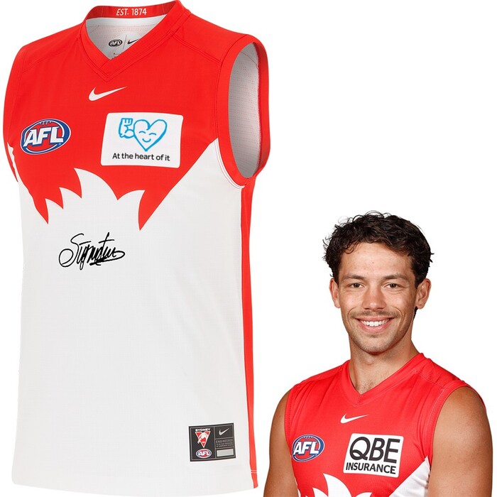 Photo of Oliver Florent #13 Sydney Swans 2025 QBE Charity Guernsey