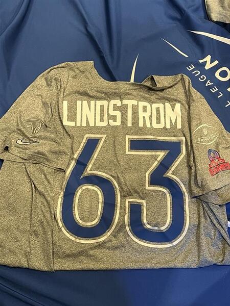 Pro Bowl Games - Falcons Chris Lindstrom Practice Worn Shirt - Worn 2.2.26