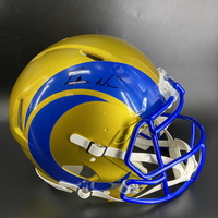 Red Cross - Rams Puka Nacua Signed Authentic Flash Speed Helmet
