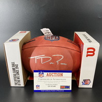NFL - 49ers Tyrion Davis-Price Signed Authentic Football