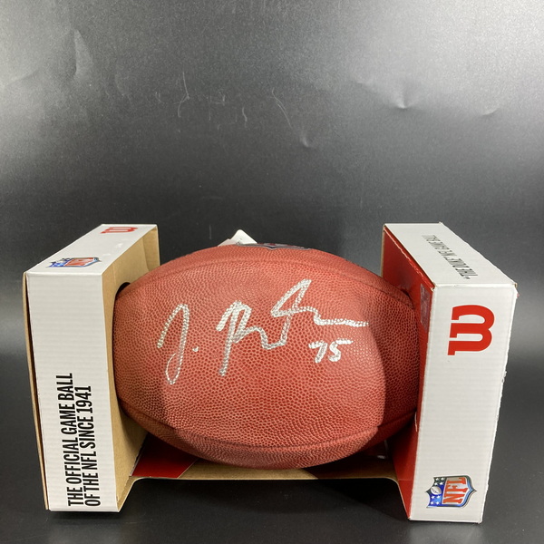 NFL - Browns Joel Bitonio Signed Authentic Football