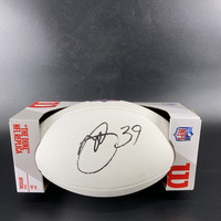 NFL - Saints Demario Davis Signed White Composite Football