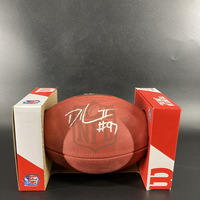 NFL - Giants Dexter Lawrence Signed Authentic Football with Pro Bowl Logo