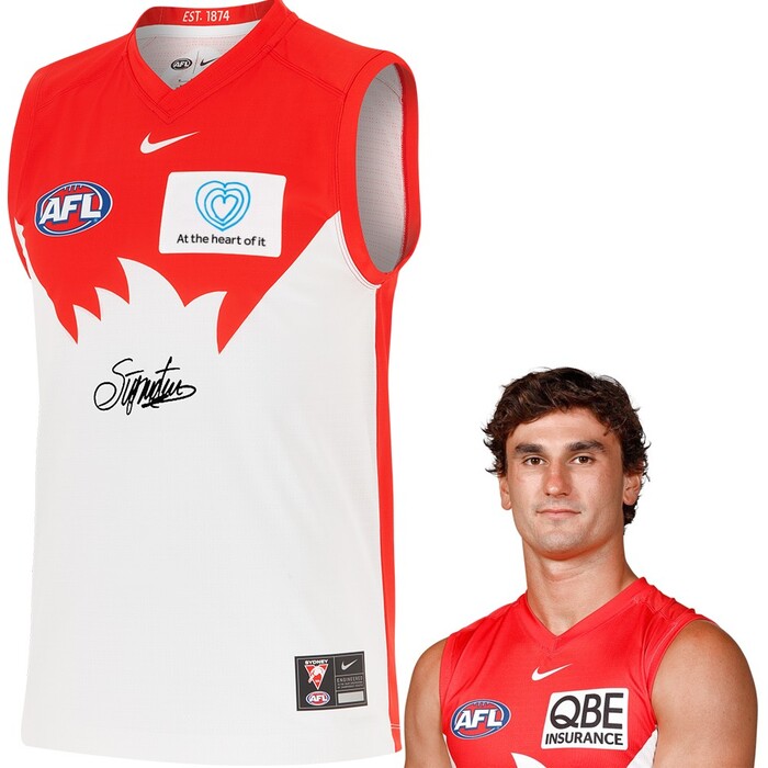 Photo of Sam Wicks #15 Sydney Swans 2025 QBE Charity Guernsey