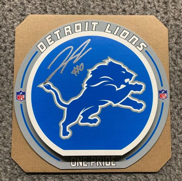 NFL - Lions Jahmyr Gibbs Signed 3D Metal Wall Art