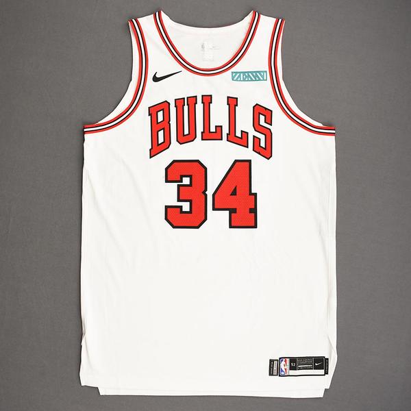 Image of Wendell Carter Jr. - Chicago Bulls - Kia NBA Tip-Off 2019 - Game-Worn Association Edition Jersey