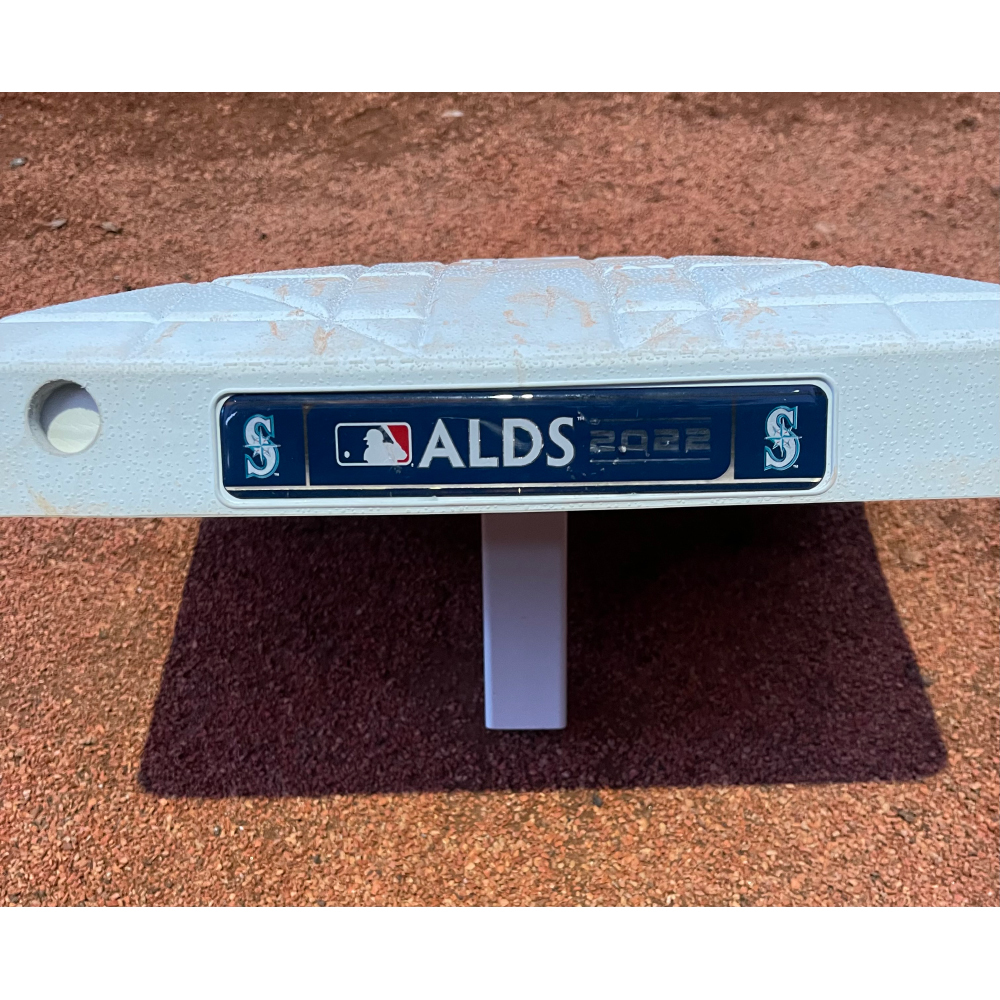 Game Used Base ALDS Game 3, 2nd base, Innings 13, 79, 1315, Julio