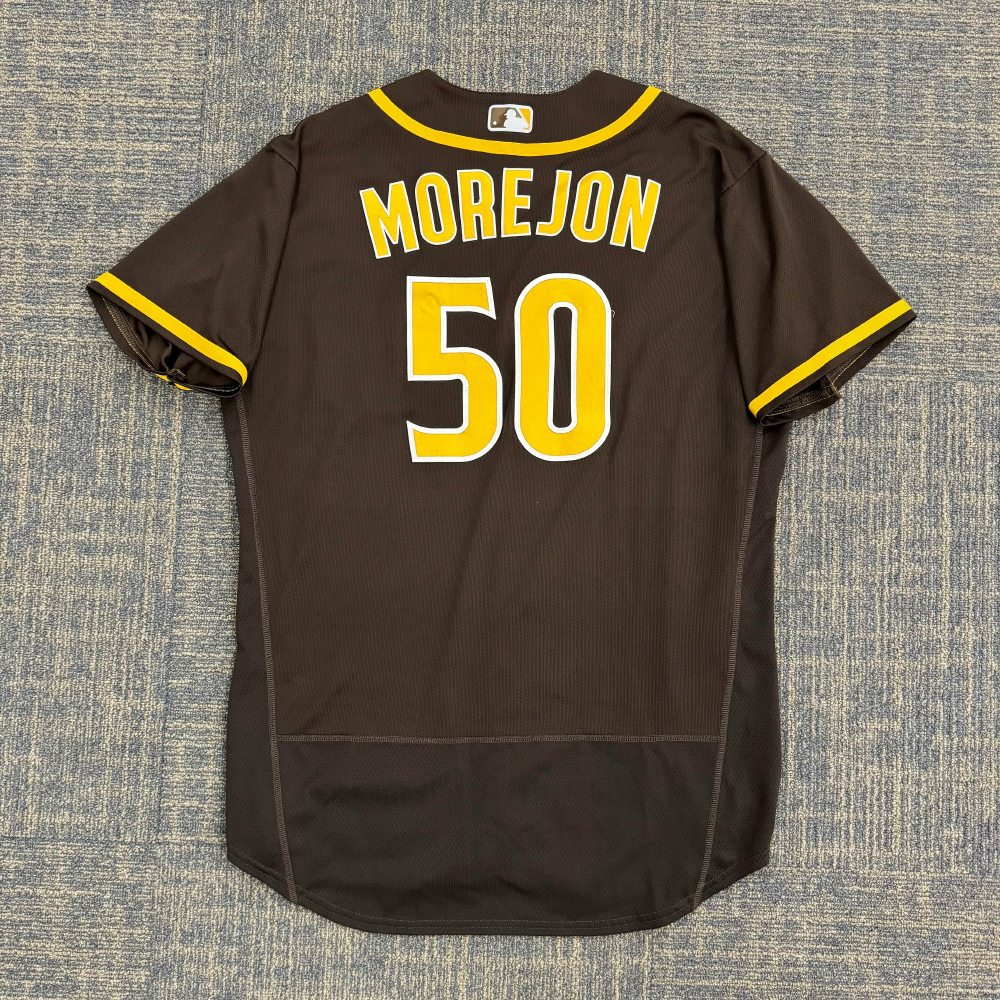 Adrian Morejon 2021 Team-Issued Spring Training Brown Jersey; MLB