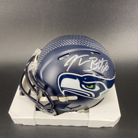 PCF - Seahawks Justin Britt Signed Mini Helmet
