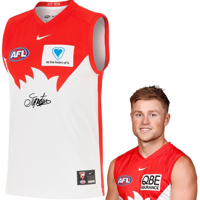 Photo of Braeden Campbell #16 Sydney Swans 2025 QBE Charity Guernsey