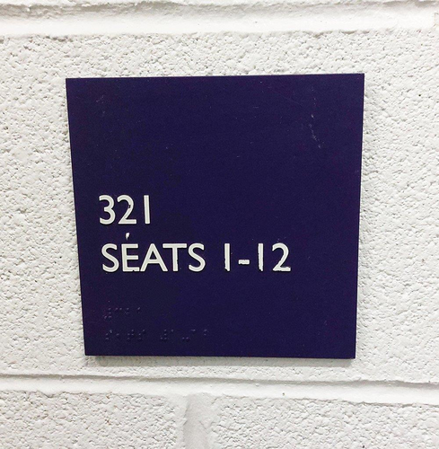 Scotiabank Arena Seat Signage (Section 321)