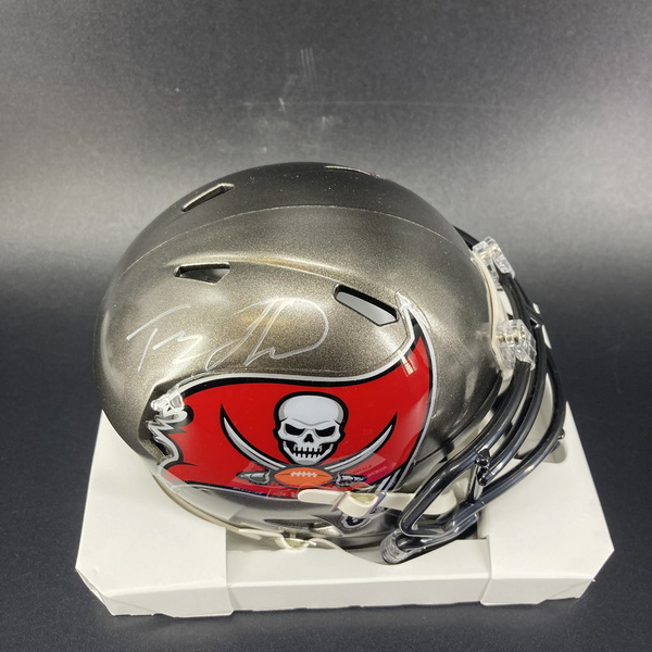 NFL - Buccaneers Tez Johnson Signed Mini Helmet