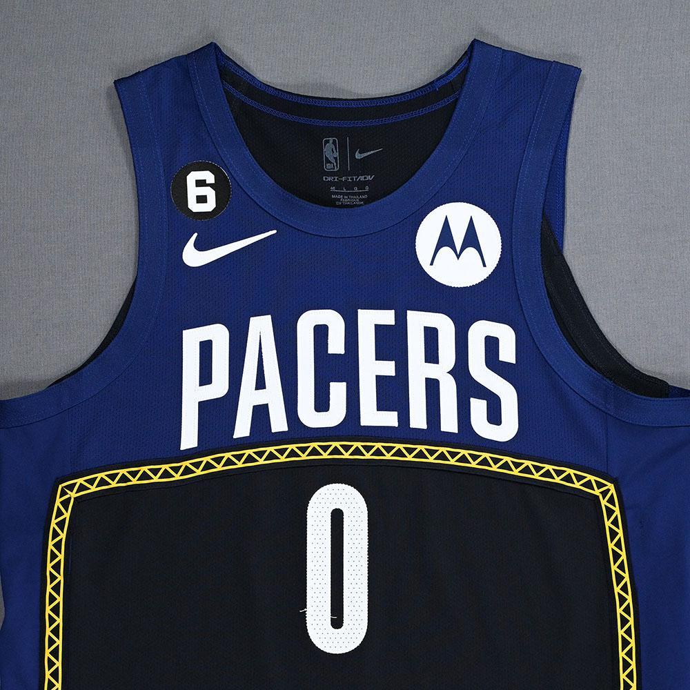 Tyrese Haliburton Indiana Pacers GameWorn City Edition Jersey