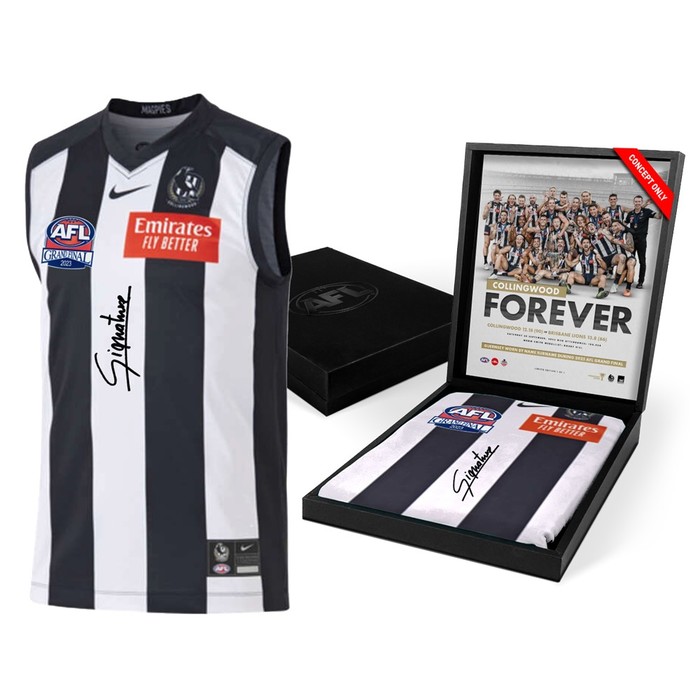 Jordan De Goey Collingwood Signed Match-Worn Grand Final Guernsey  