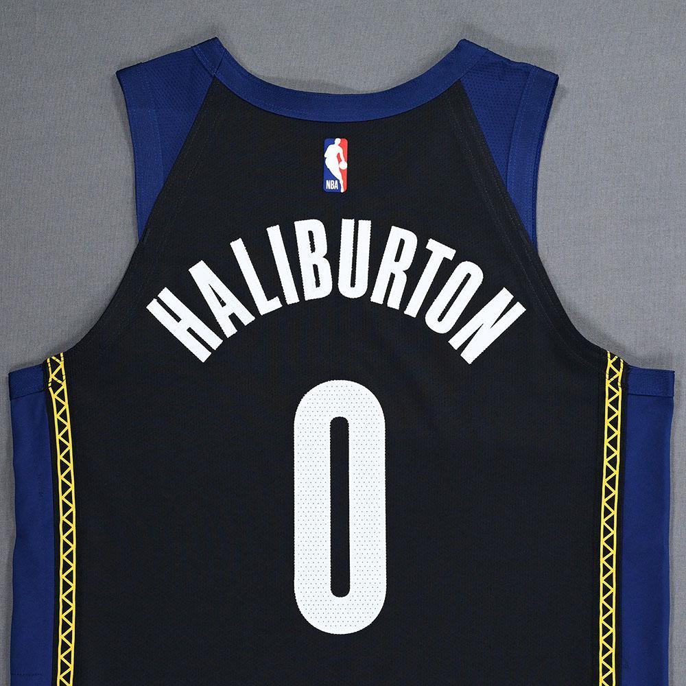 Tyrese Haliburton Indiana Pacers GameWorn City Edition Jersey